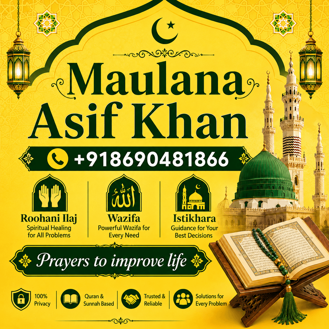 World Famous Maulana Asif Khan +91-8690481866