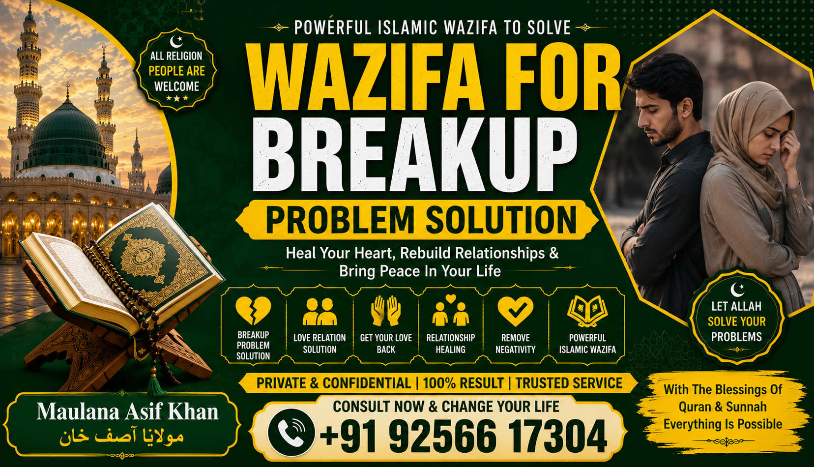 World Famous Maulana Asif Khan +91-9256617304